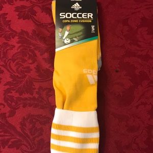 yellow adidas soccer socks